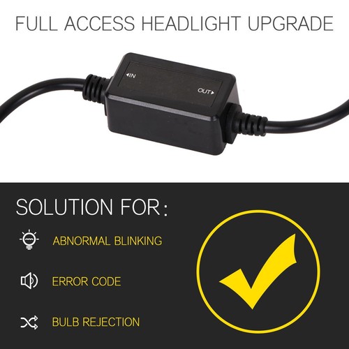 Canbus Wiring Harness Adapter H4 H7 H8 H9 H11 H13 9005 9006 LED Headlight Bulbs - Picture 5 of 12
