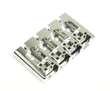 Hipshot A Style 4 Str Bass Bridge Aluminum Chrome, 5 Hole Fender String-through