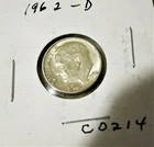 1962 D Roosevelt Dime circulated  C0214