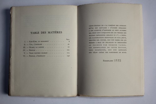 Livre La comédie achats des Animaux André Demaison 1950 Paul Jouve (45765)