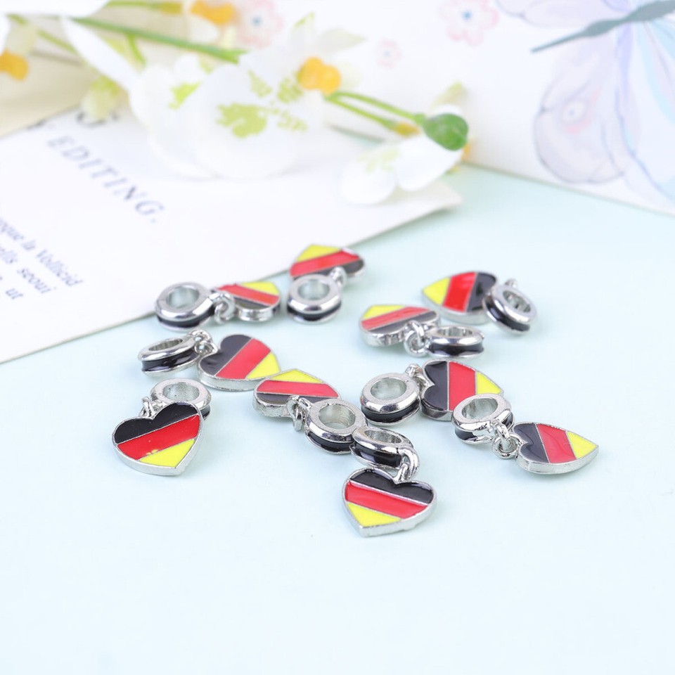 10 Pcs Germany Flag Bracelet Alloy Hand Jewelry Bracelets for Women