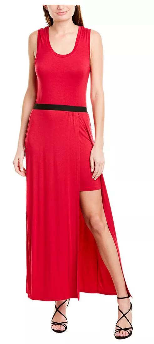 BCBG Max Azria Twofer Maxi Sangria Red Dress XS 32