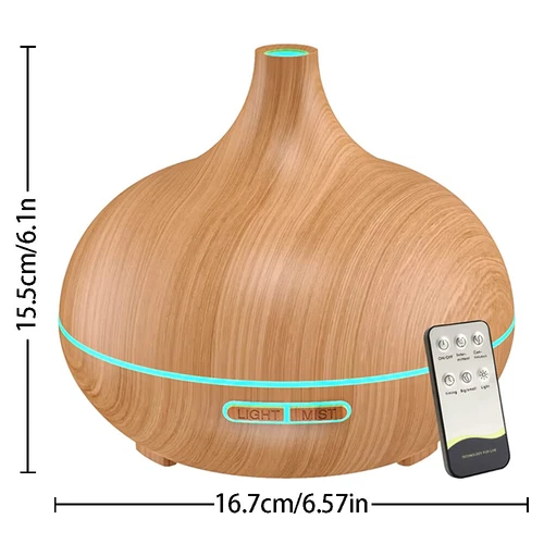 Diffuser Luftbefeuchter Aroma Vernebler LED Ultraschall Humidifier Duftöl Licht - Bild 10 von 10