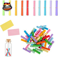 Tombola Lose 100 St&uuml;ck bunt zum selbst Beschriften f&uuml;r Geburtstag & Jubil&auml;um