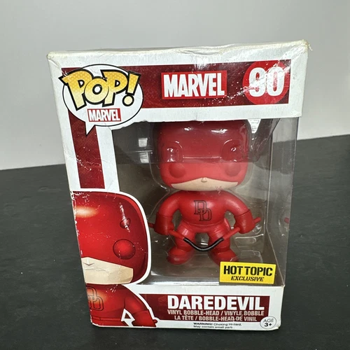 Funko Pop! Marvel #90 Hot Topic Exclusive Daredevil Red (NEW WITH BOX DAMAGE!!)