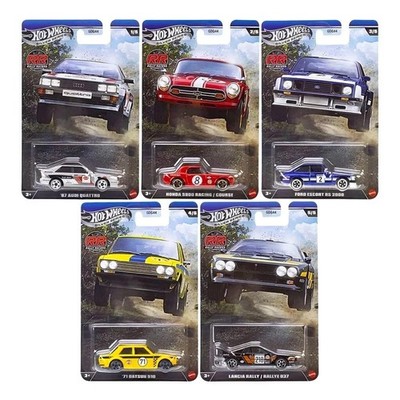 Hot Wheels Silver Series Rally Racers Asst.JLT21 Premium Die-Cast Collector Cars