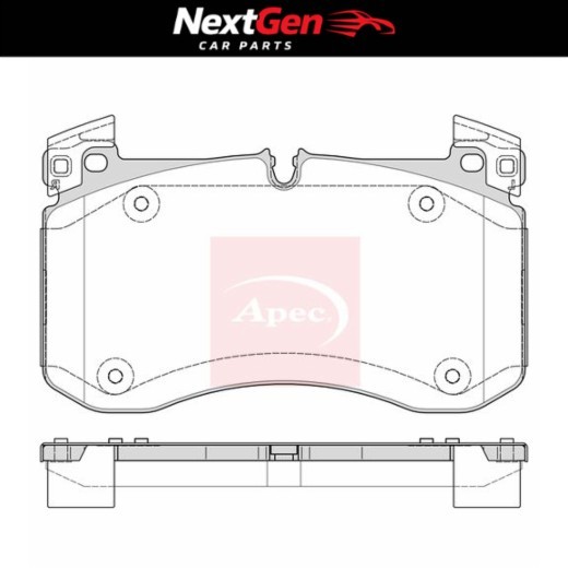 Front Brake Pads Apec for Mercedes-Benz G G63 AMG 4x4² 4.0 18-