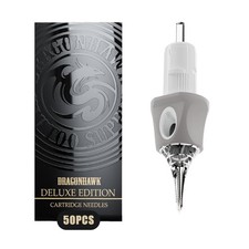 Dragonhawk Tattoo Needles Cartridges 1005RL 50 Count Glide 1005RL, black