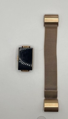 GOLD Fitbit Charge 2 Heart Rate & Fitness With Wristbands FB407 TESTED