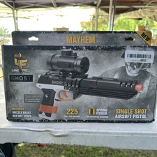 Game Face “ Ghost” Mayhem Spring Powered Tactical Air Dog Pistol, NIB
