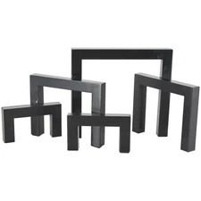Deco 79 Metal Geometric Decorative Sculpture Abstract Square Arched Home Deco...