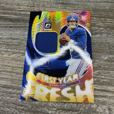 Donruss Optic Jaxson Dart Ole Miss Rebels First Years Fresh RC Patch #7