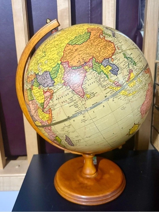 George F. Cram Co. 9 to 12in. Inches Diameter Antique World