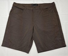 Travis Mathew Brown Flat Front Performance Stretch Shorts 38 Measure 39x9.5  