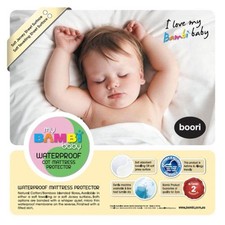 Bambi Cotton/Bamboo Stretch Knit Waterproof Cot Mattress Protector - 69x130cm