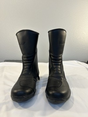 Tourmaster Solution 2.0 WP Road Boots Black Motorcycle Tall Men s size 9 Hipora