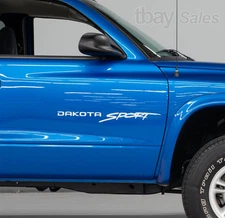 PAIR (2) DAKOTA SPORT Pickup Vinyl Decal Stickers - MANY COLORS