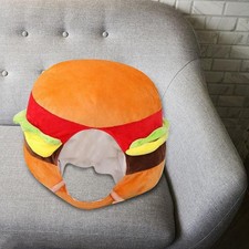 Hat Hamburger Stuffed Cap Winter Ski Cap Stuffed Toys Dress up Novelty Photo