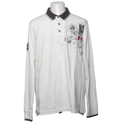 Camp David, Rugby Shirt, Größe: XXL, Weiß, Baumwolle, Print, Herren #qRZ