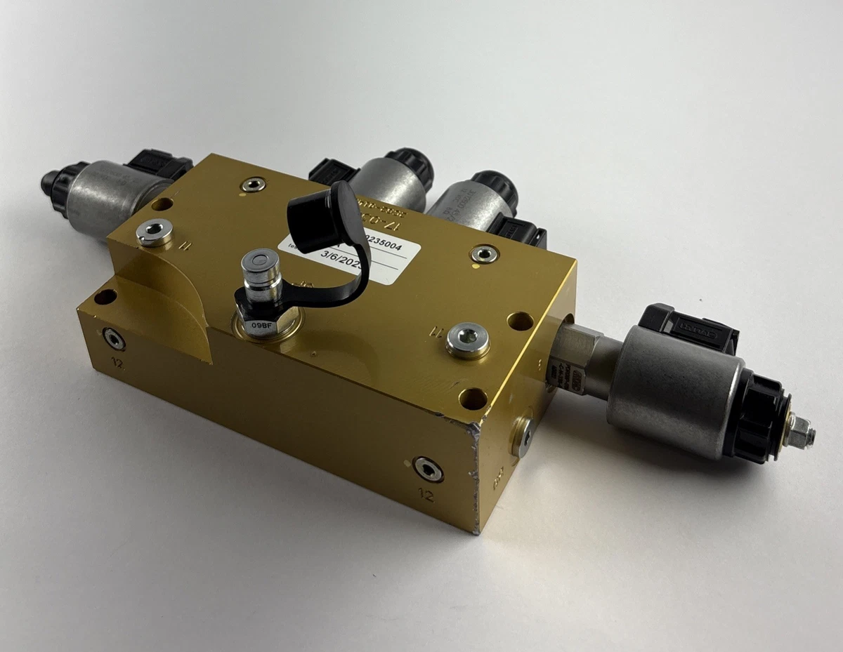 HYDAC Hydraulic Valve Manifold Assembly 13340235004 12VDC Solenoid Valves￼ photo 3