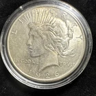 1926 S Silver Peace Dollar San Francisco Mint AU Still a SHINY old Peace dollar.