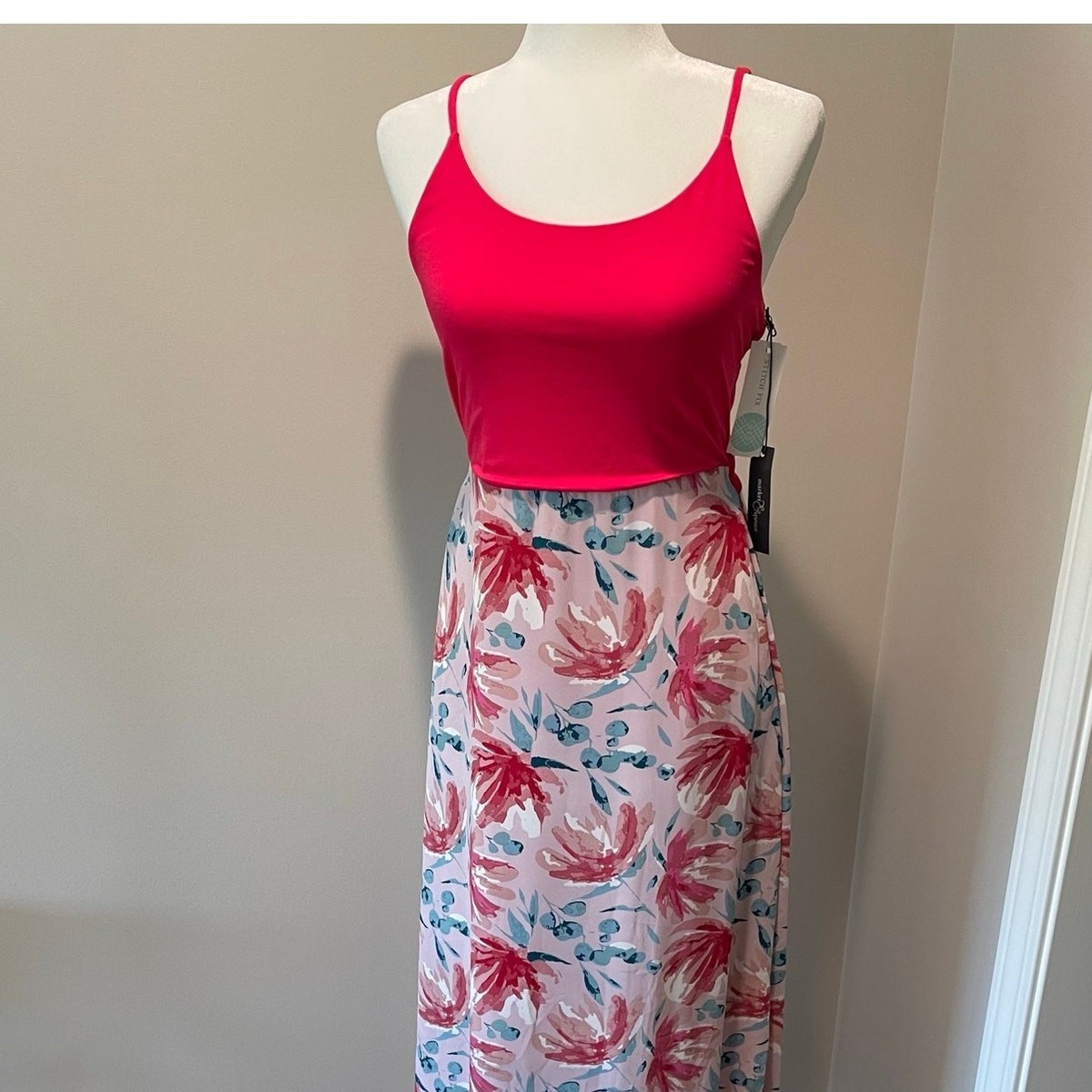 chinese dress ladies Tropical Breeze Color Block Shirred High Waist Fit and Flare Maxi Dres   Grateful Threads Boutique