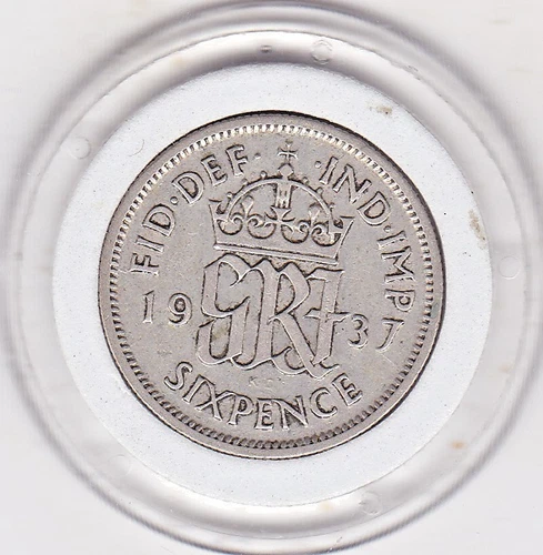 1937 George VI Sixpence — photo from the most recent tracked eBay sale