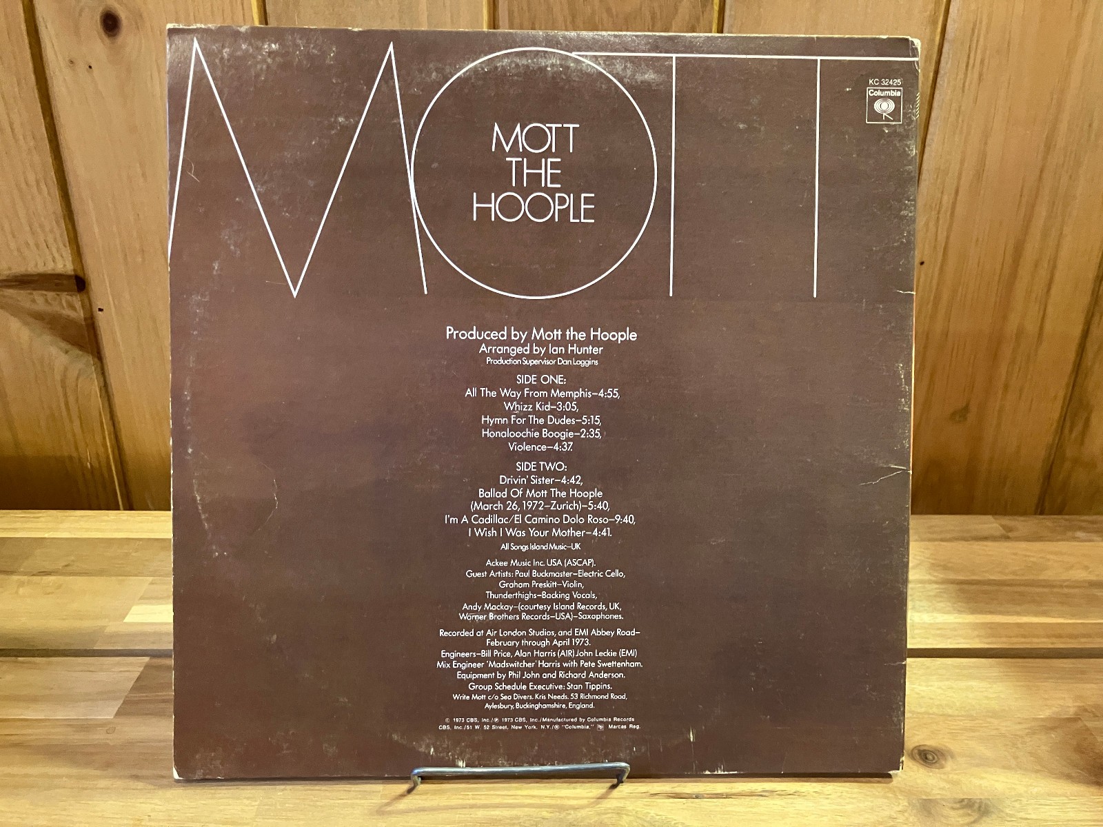 MOTT THE HOOPLE lot of 2 vinyl records MOTT & LIVE  1973 CBS thumbnail 10