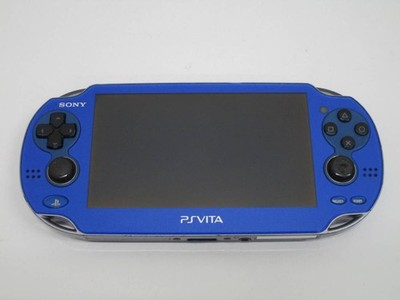 SONY PS Vita PCH-1000 Sapphire Blue Wi-Fi OLED FW:3.73 ''Mint'' Used