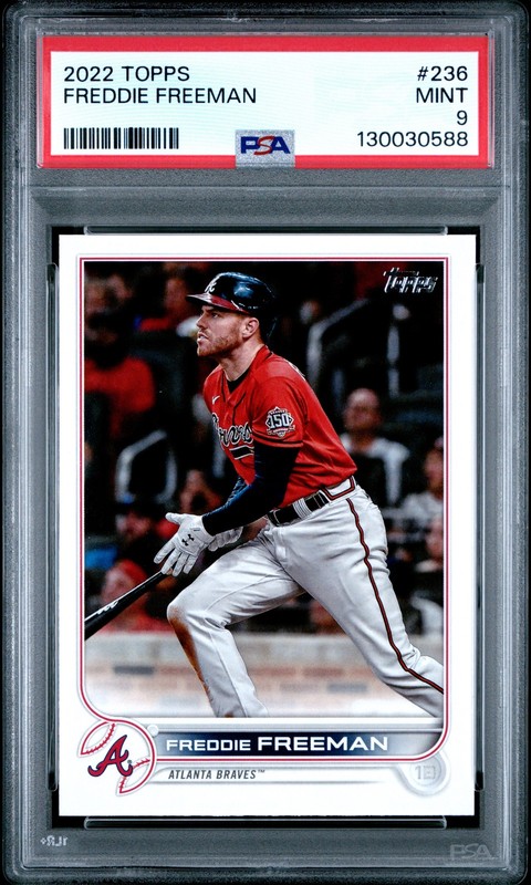 2022 TOPPS #236 FREDDIE FREEMAN PSA 9