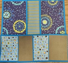 Premade Scrapbook Page/Mat Set - 7 pieces: Mystical Dream