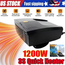 1200W Heater Portable Heating Cooling Fan Defroster Demister for Car Truck 12V
