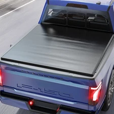 5.5FT Soft Roll Up Truck Bed Tonneau Cover For 2015-2025 Ford F150 F-150