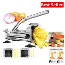 Heavy-Duty Manual Potato Cutter with Anti-Slip Design - Perfect for French Fries