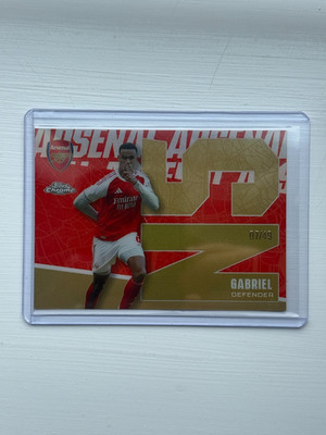Topps Chrome Arsenal 2025/26 N5 Gabriel 7/49