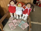 New ListingVintage Cabbage Patch Kids Doll Lot Red Hair Pacifier Single Tooth Birth Certs