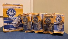 GE No 22 Photoflash Flash Bulbs Class M Medium Peak Long Flash 13 Lamps