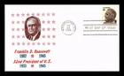 US COVER FRANKLIN D ROOSEVELT PROMINENT AMERICANS FDC KHOL KRAFT CACHET