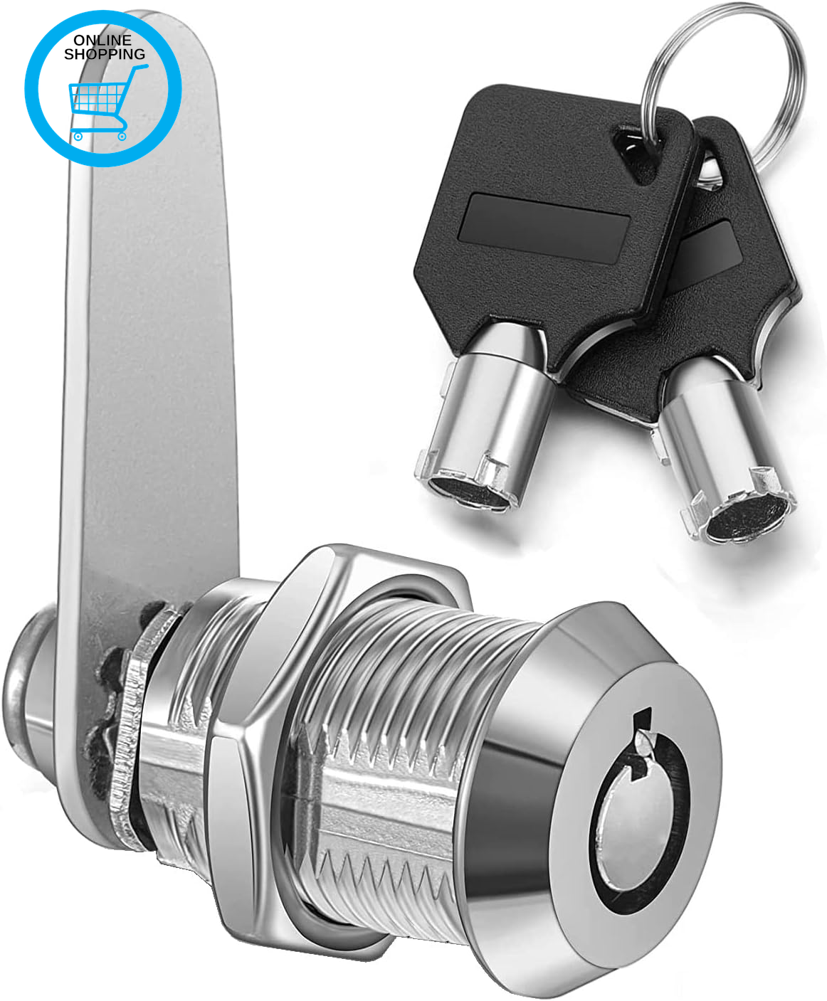 Thread Tubular Cam Lock 20Mm, Mailbox Lock Cabinet Cylinder Lock for Door Drawer