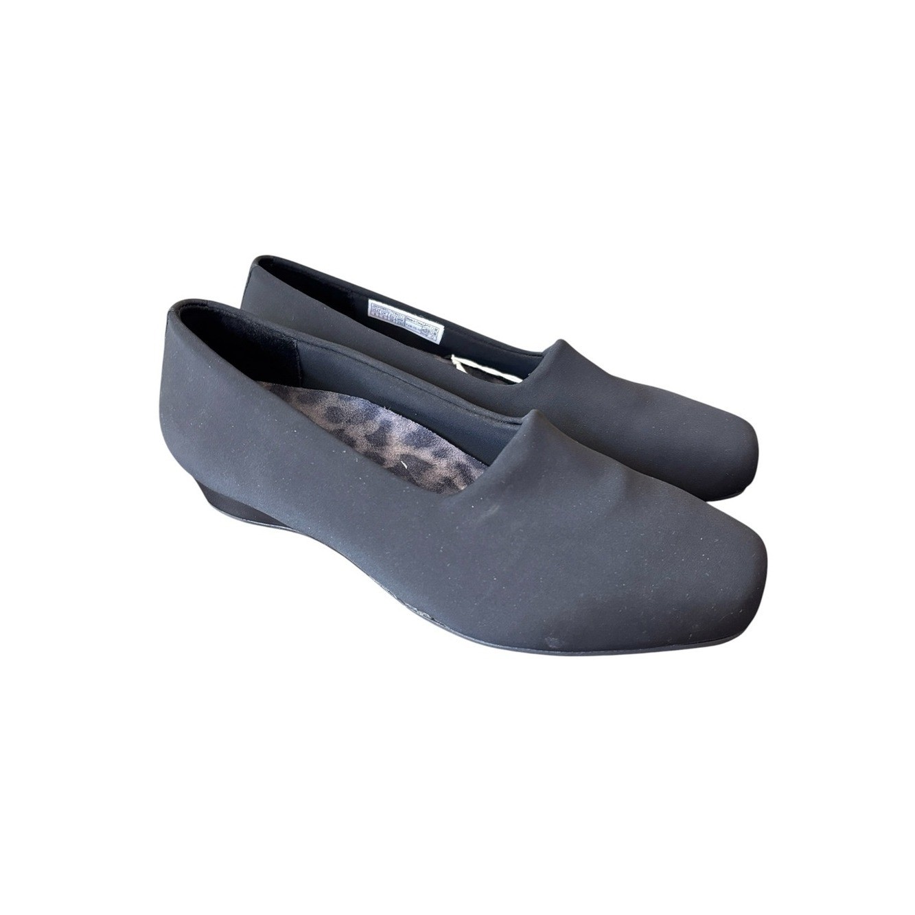 Vionic 386 Powell Black Demi Wedge Slip On Flat Size 8 NWT image 4