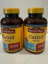 2 Pack Nature Made CoQ10 400mg 90 Softgels Di...