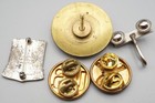WWII 108th Military Police BN DI Pin, Enlisted Disc Set, Whistle Hanger Lot Of 5 — photo 2