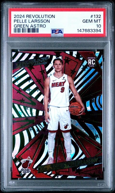 147683394 Pelle Larsson 2024 Panini Revolution #132 Green Astro RC /125 PSA 10