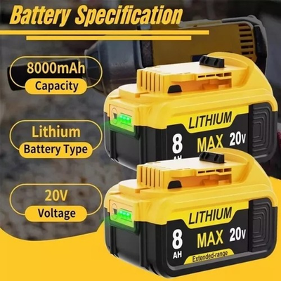 #ad #ad 2Pack For DeWalt 20V 20 Volt Max XR 8.0AH Lithium Ion Battery DCB205 DCB208 $28.56