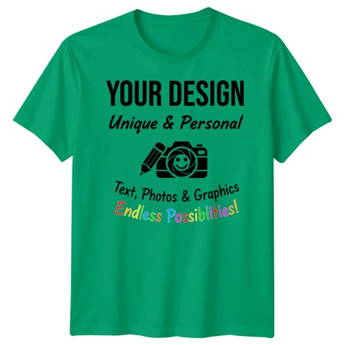 Personalised T Shirts Mens Womens Kids UK Any Text And Photo Custom Design Tee - Picture 12 of 21