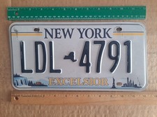 License Plate, New York, Passenger, LDL 4791, Niagara Falls, Stat of Liberty NYC