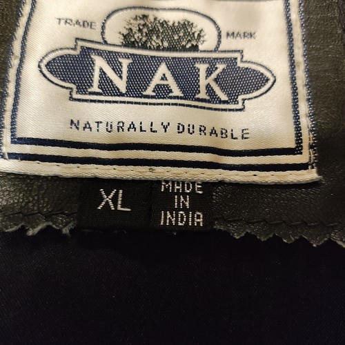 Men's Leather Dress Vest Size XL By NAK - Picture 5 of 8