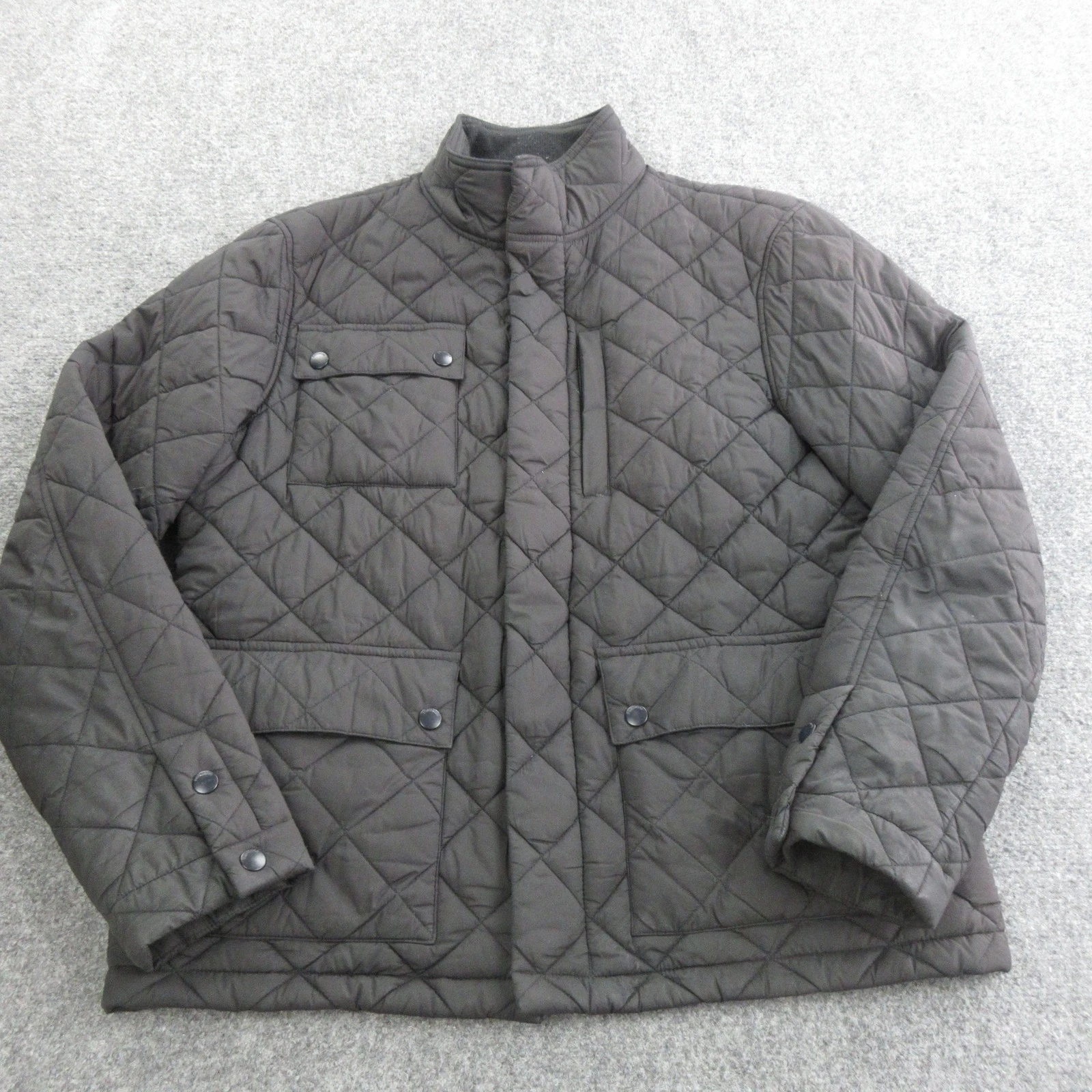 Bonobos Jacket Mens Large Brown Quilted Slim Fit Full Zip Insulated Outdoor
