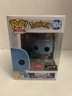Funko POP Squirtle #504 Vinyl Figure Pokemon Flocked Gamestop Exclusive New
