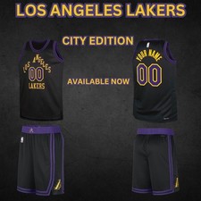 Los Angeles Lakers 11 Sets Of Basketball Team Uniforms City Edition